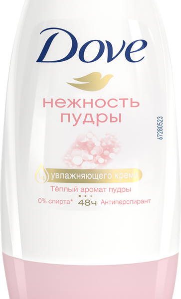 Антиперспирант-дезодорант шариковый Dove Нежность пудры