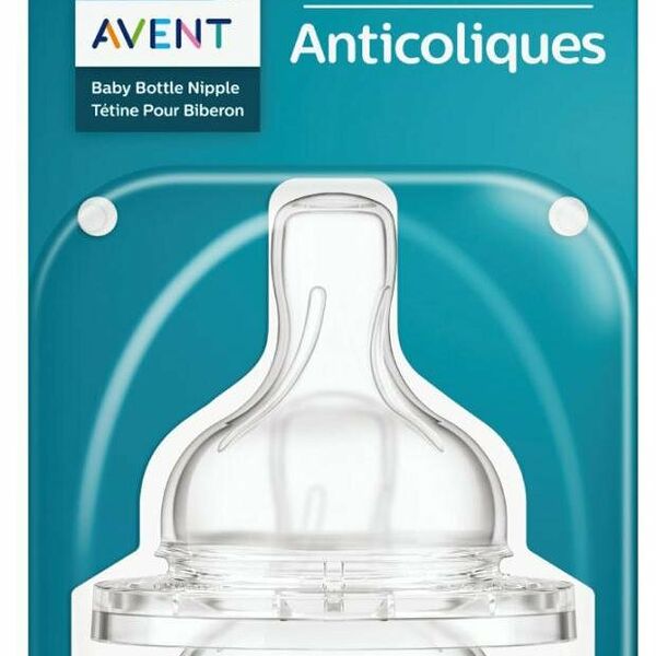 Соска для бутылочки Philips Avent Anti-Сolic со средним потоком c 3-х месяцев арт. SCY763/02 2 шт.