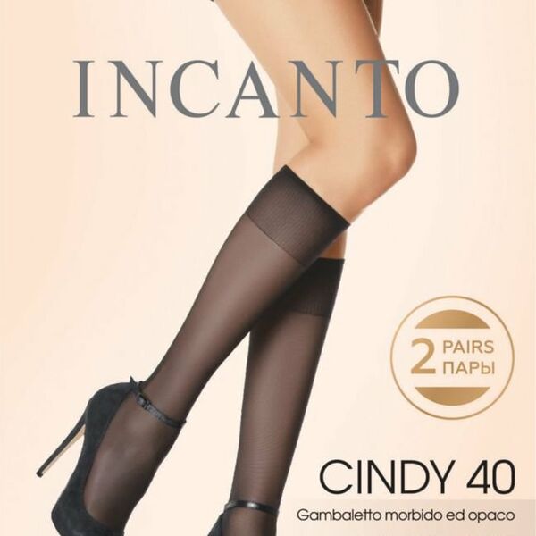 Гольфы Incanto Cindy цвет: nero/черный, 40 den, 2 пары ТМ Incanto
