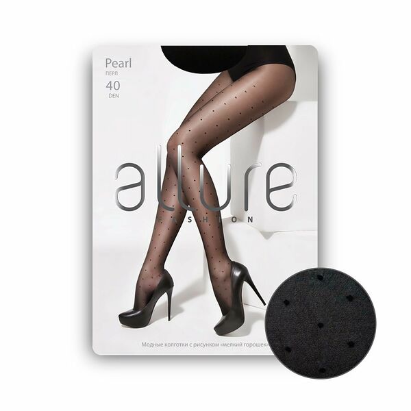 Колготки Pearl (Перл) 40 den, цвет nero, размер 2 ТМ Allure (Аллюр)