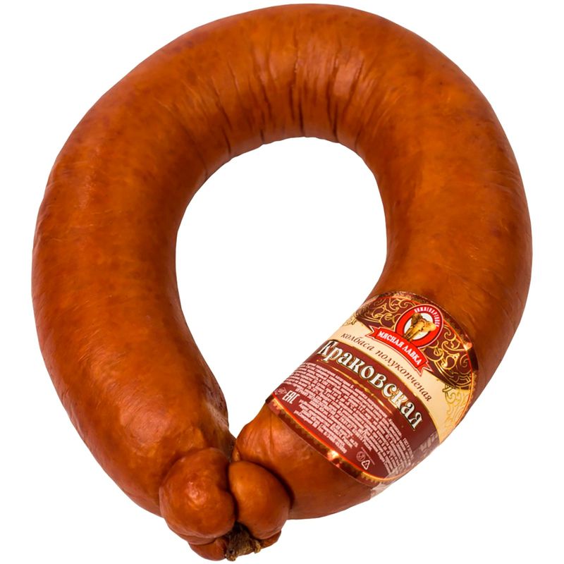 

Колбаса Мясная лавка Краковская полукопченая, вес