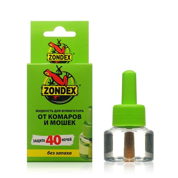 Жидкость для фумигатора Zondex от комаров 30 ночей