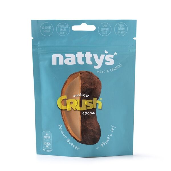 Драже Nattys Crush Cashew c кешью в арахисовой пасте и какао