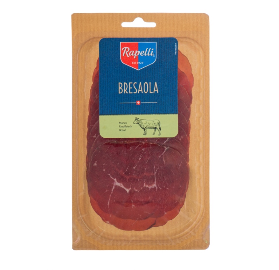 

Продукт из говядины с/в "Брезаола" Rapelli 70 г, Швейцария