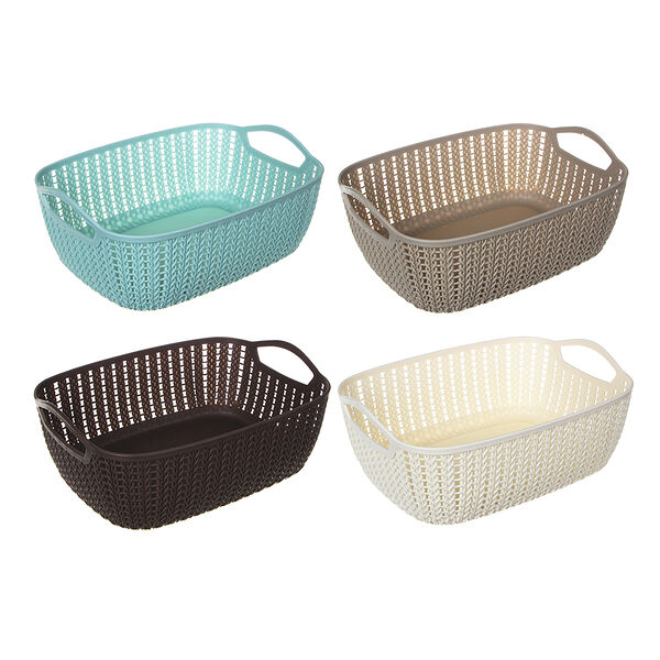 Vetta корзинка вязаная, 29х21х10,5см, пластик