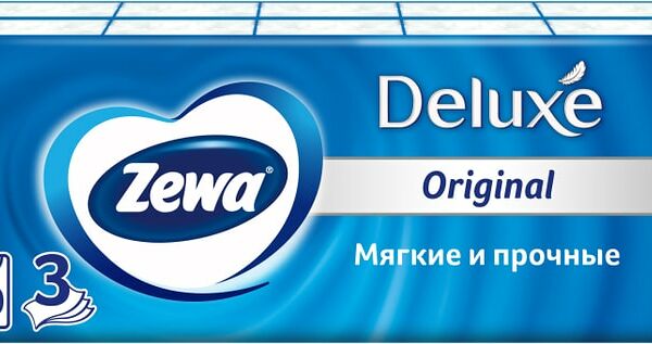 Носовые платки Zewa Deluxe 10*10шт