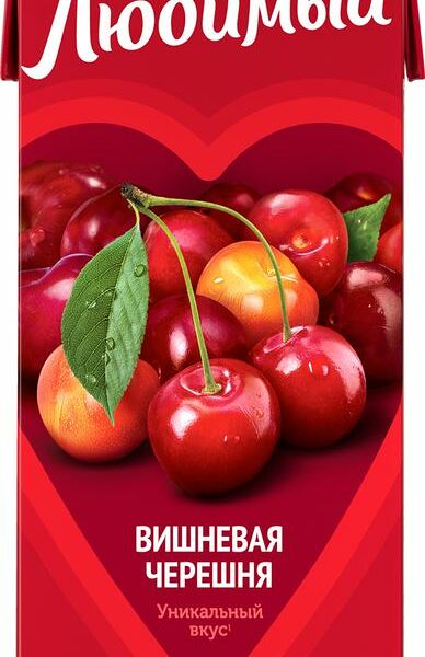 Напиток сокосодержащий Любимый Вишневая черешня 950мл