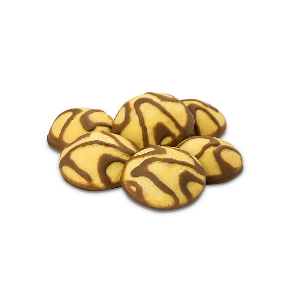 Печенье Лукошко с малиновым джемом и шоколадным декором