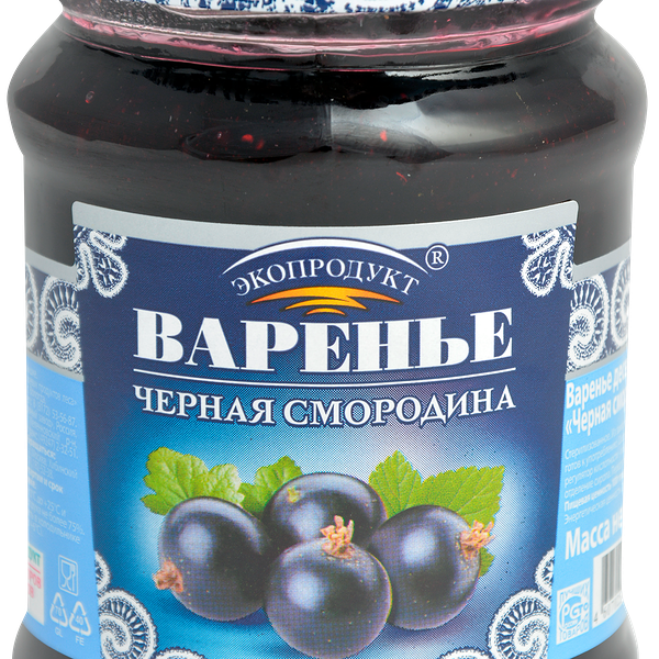 Варенье Экопродукт Десертное черная смородина