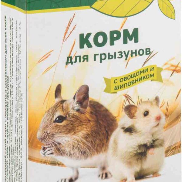 Корм для грызунов Triol с овощами и шиповником