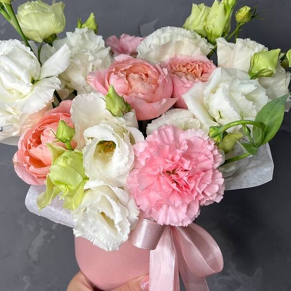 Композиция в шляпной коробочке