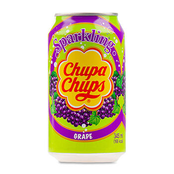 Напиток газированный Chupa Chups Sparkling с виноградным соком, металлическая банка