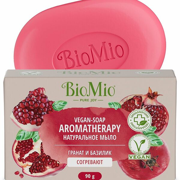 Мыло BioMio Bio-Soap Гранат и базилик, 90 г