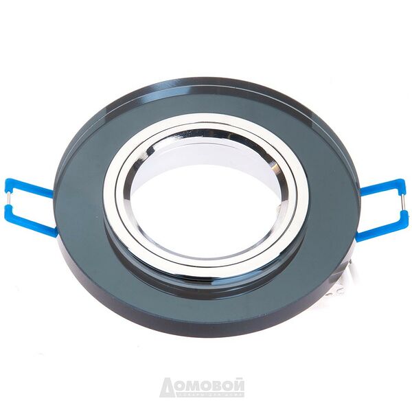 Светильник встраиваемый ЭРА DK7, 50Вт, хром, черный