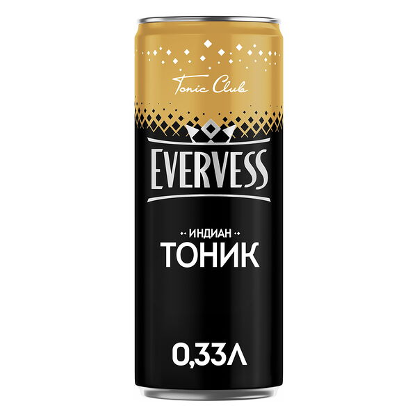 Газированный напиток Индиан Тоник Эвервесс/Evervess 0.33л, банка