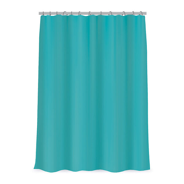 Vetta шторка для ванной, пева, 180x180см, с магнитами, бирюзовая