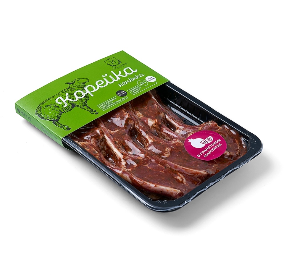 

Корейка ягненка на кости Империя в гранатовом маринаде охлажденная