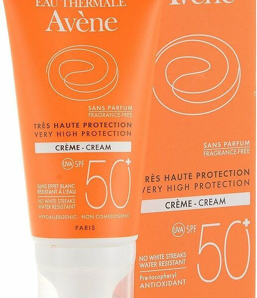 Крем для лица Avene для чувствительной кожи без отдушек SPF 50+  50 мл 