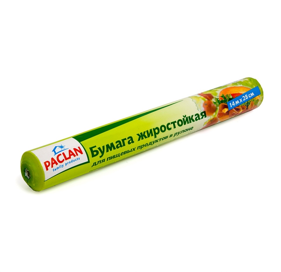 

Бумага жиростойкая Paclan 14 м х 28 см, в рулоне