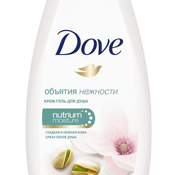 Гель для душа Dove объятия нежности, фисташковый крем и магнолия