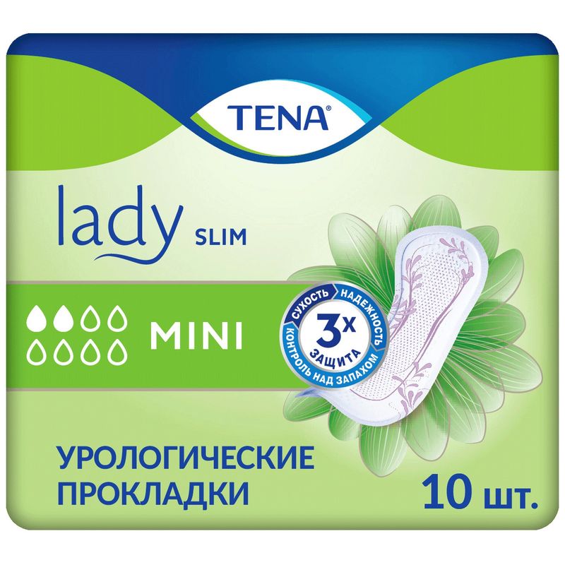 

Прокладки урологические Tena Lady Slim Mini 10 шт.