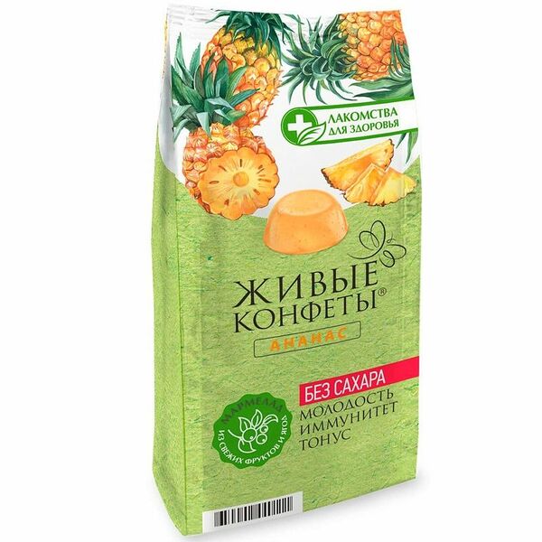 Мармелад желейный Лакомства для здоровья ананас, 170г