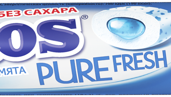 Жевательная резинка Mentos Pure fresh XXL со вкусом мяты, 23.3 г