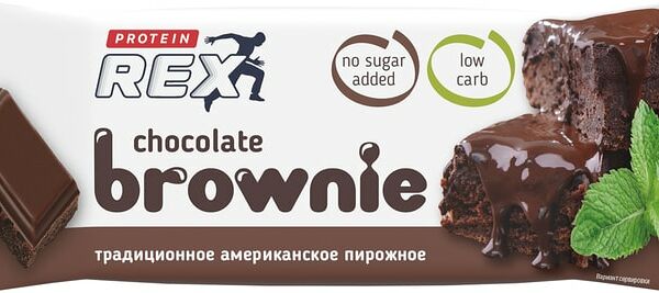 Пирожное ProteinRex протеиновое Брауни классический 50г