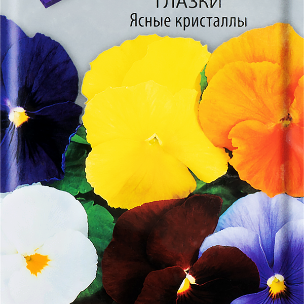 Семена ПОИСК Анютины глазки Ясные кристаллы, 0,2г