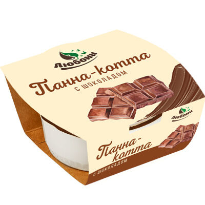 Десерт сливочный Любони Панна-котта с шоколадом