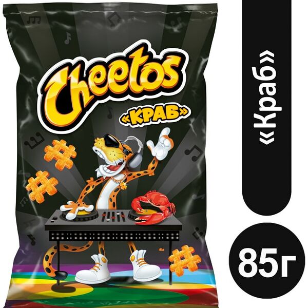 Снеки кукурузные Cheetos Краб 85г