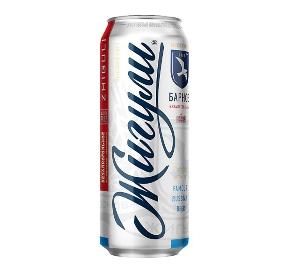 

Пиво светлое б/а Жигули Барное 0.5% 0.45 л