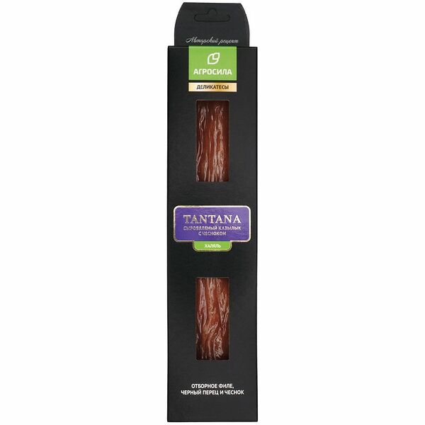Казылык Агросила Tantana с чесноком Халяль из мяса цыплят-бройлеров сыровяленый, 170г