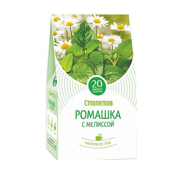 Напиток Чайный Столетов Ромашка-Мелисса 20*1г