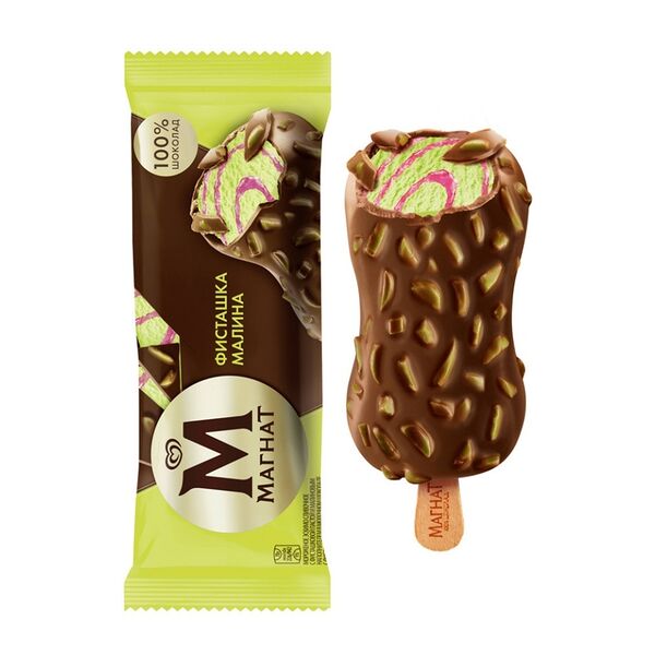 Эскимо Магнат фисташка-малина 8% 70 г