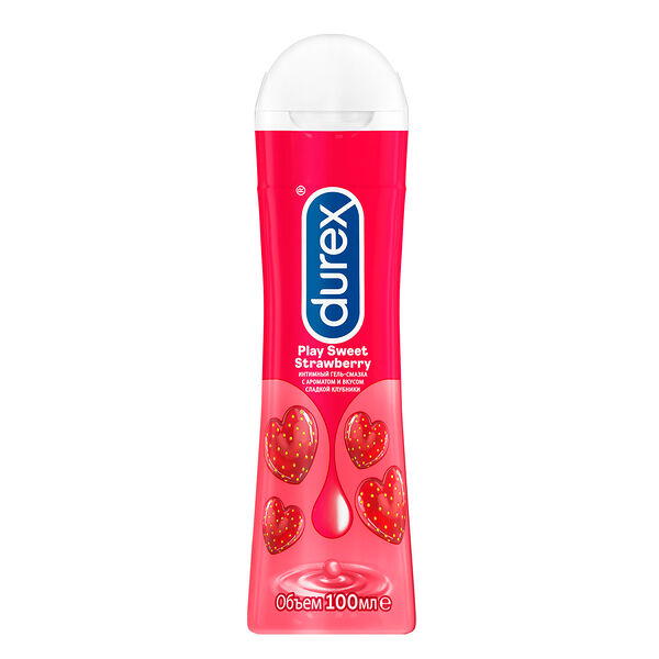 Гель-смазка Durex Play Sweet Strawberry интимная сладкая клубника 100 мл