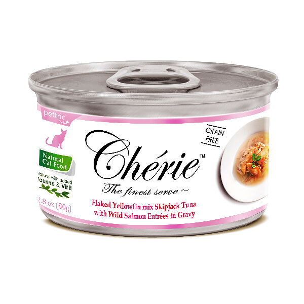Корм влажный PETTRIC Cherie тунец с лососем в подливе