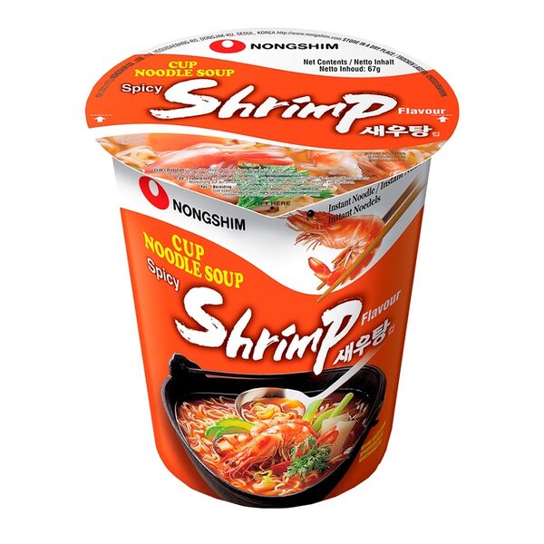 Лапша быстрого приготовления Nongshim Креветки