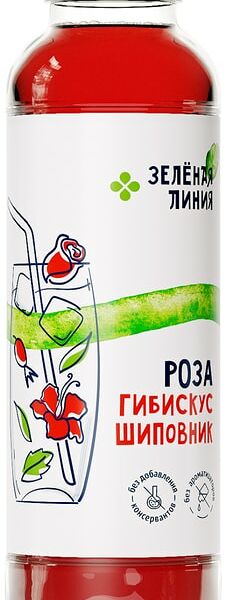 Напиток Зеленая линия Роза-Гибискус-Шиповник 400мл