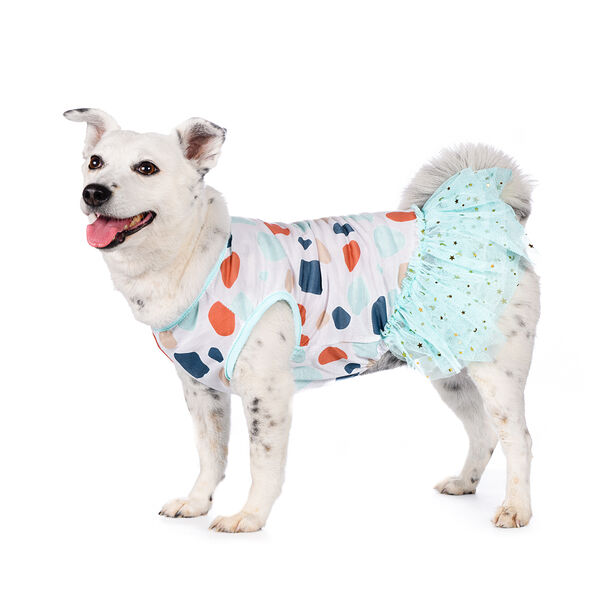 Платье для собак 50см 3XL голубой (девочка)