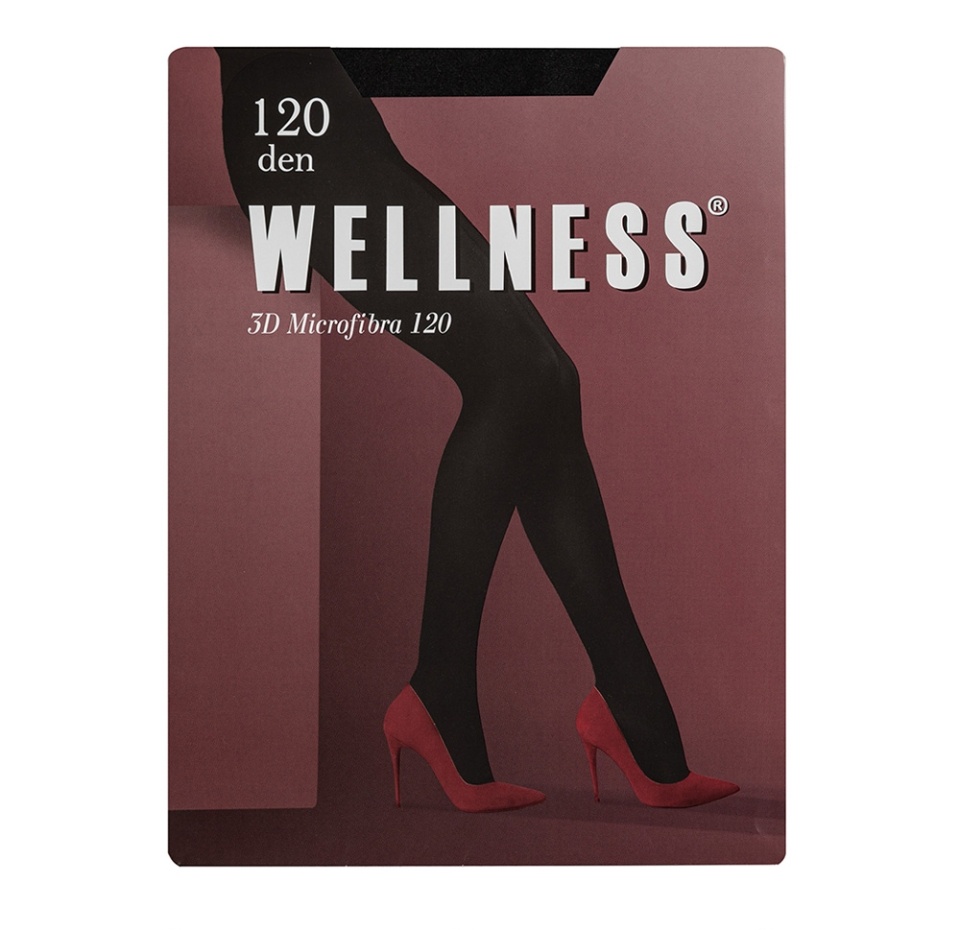 

Колготки Wellness 3D Microfibra 120 den, цвет черный, размер 4, Россия