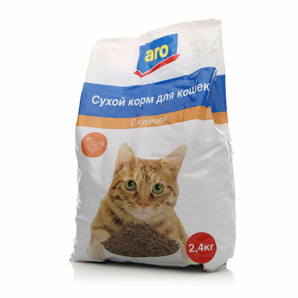 Корм сухой для кошек с курицей ТМ Aro (Аро)