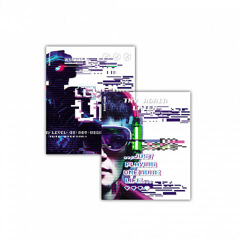 Набор обложек ErichKrause Cyber game пластиковых, для тетрадей и дневников, 212х347мм, в ассортименте
