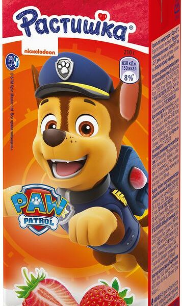 Коктейль молочный Растишка со вкусом клубники 2% 210г