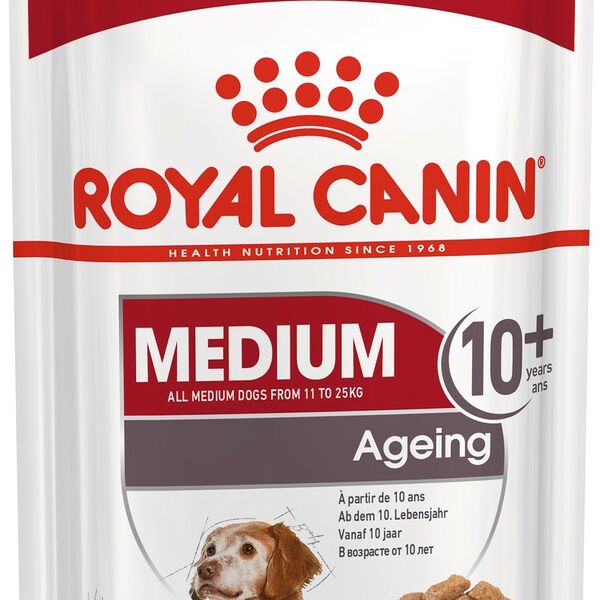 Royal Canin Medium Ageing 10+ пауч для собак старше 10 лет средних пород (соус) Мясо