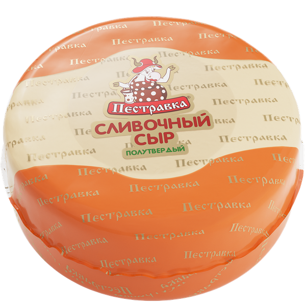 Сыр Пестравка Сливочный 50% круг, без змж