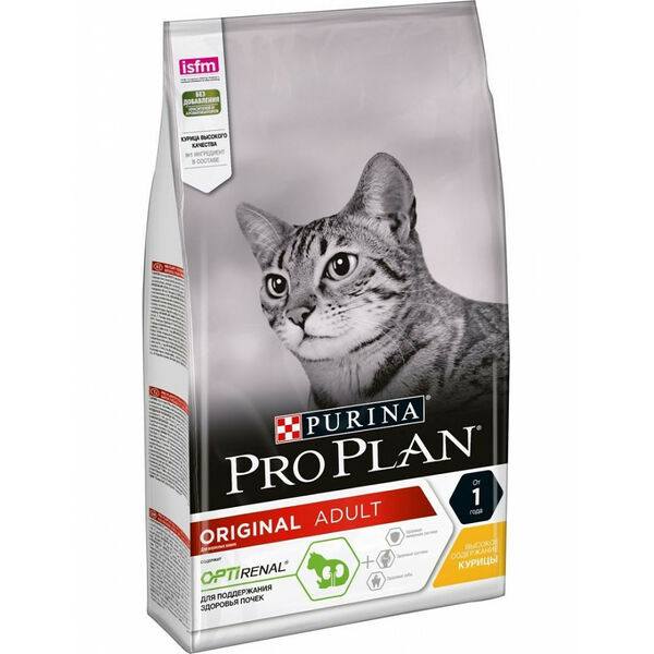 Purina Pro plan Сухой корм Pro Plan для взрослых кошек, с высоким содержанием курицы 1,5 кг