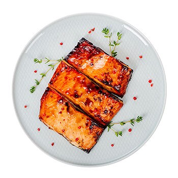 Филе лосося атлантического (семги) гриль в соусе терияки, Россия