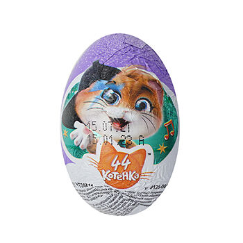 Шоколадное яйцо Конфитрейд Шоки-токи 44 cats с игрушкой 20 г