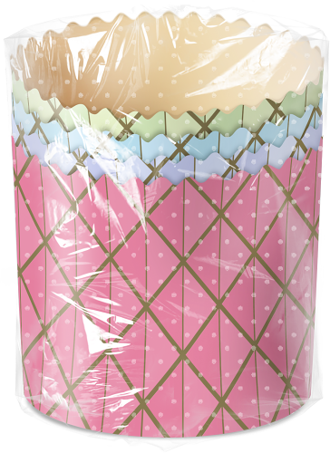 Формы для куличей Тодико цветные 90*90см 3шт в ассортименте